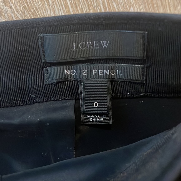 No. 2 Pencil® skirt in bi-stretch cotton blend - black - size 0 - Picture 3 of 3